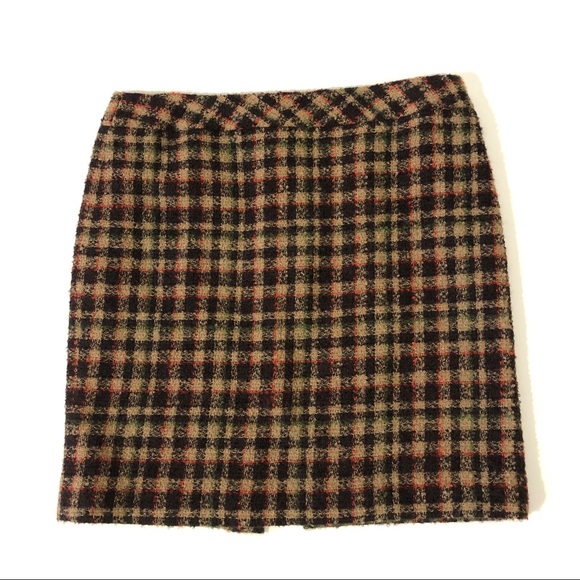 Pendleton Dresses & Skirts - Pendleton Petite Plaid Boucle Wool Mohair Skirt
